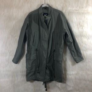 GAP Military Jacket Zipper & snap front Oversized